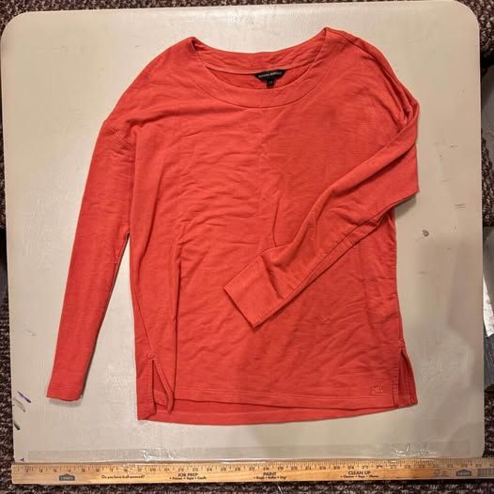 Banana Republic Coral Long Sleeve Top Size M